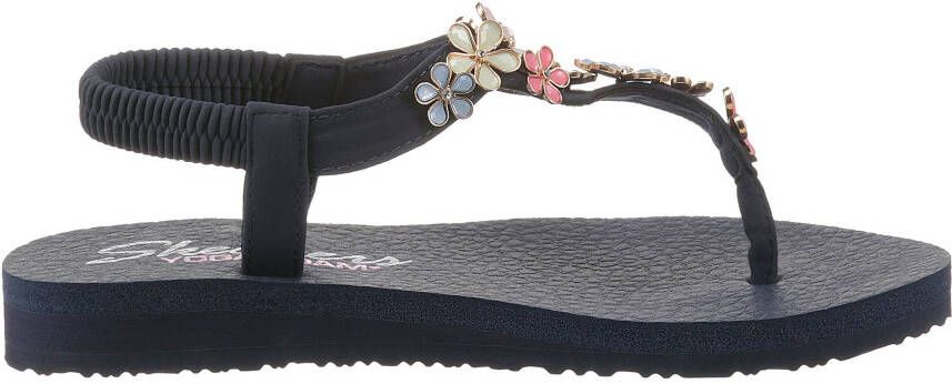 Skechers Sandalen MEDITATION GLASS DAISY met zomerse bloemapplicatie