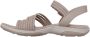 Skechers Raggae Slim Sandalen taupe Textiel Dames - Thumbnail 12