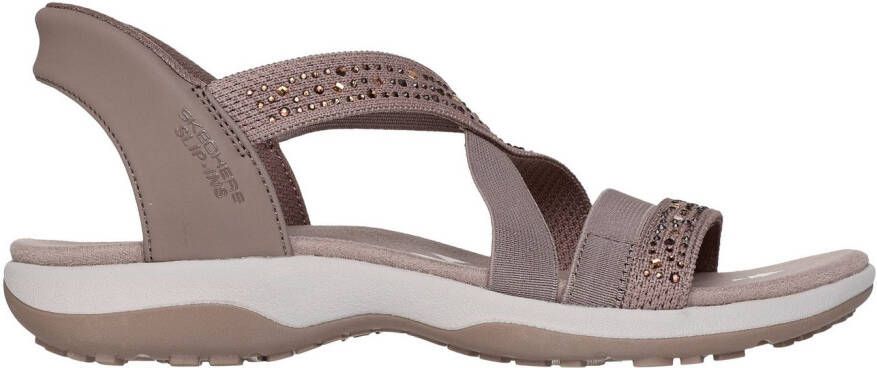 Skechers Sandalen REGGAE SLIM-SUMMER SPARKLE sandalet instapper met slip-ins functie