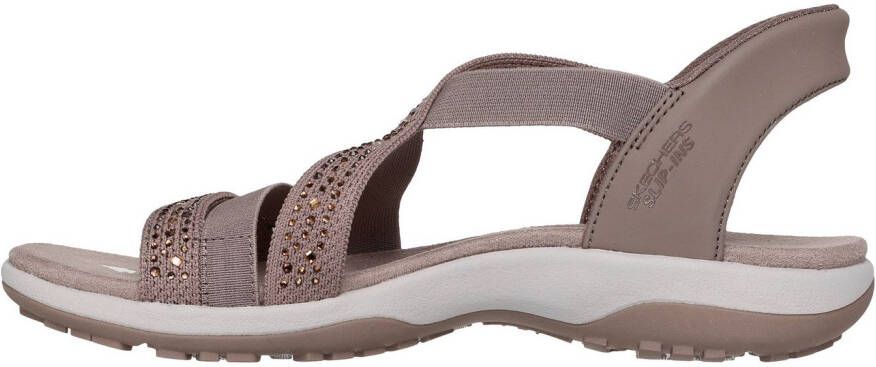 Skechers Sandalen REGGAE SLIM-SUMMER SPARKLE sandalet instapper met slip-ins functie