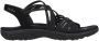 Skechers Reggae Slim Sunnyside 163185-BBK Vrouwen Zwart Sandalen - Thumbnail 13