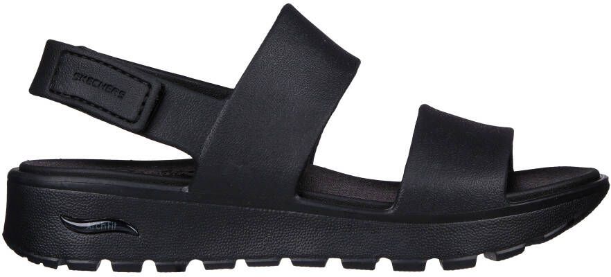 Skechers Sleehaksandaaltjes ARCH FIT FOOTSTEPS-DAY DREAM zomerschoen sandaal sleehak met praktische klittenbandsluiting