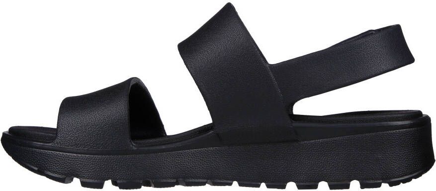 Skechers Sleehaksandaaltjes ARCH FIT FOOTSTEPS-DAY DREAM zomerschoen sandaal sleehak met praktische klittenbandsluiting