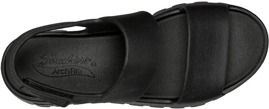 Skechers Sleehaksandaaltjes ARCH FIT FOOTSTEPS-DAY DREAM zomerschoen sandaal sleehak met praktische klittenbandsluiting
