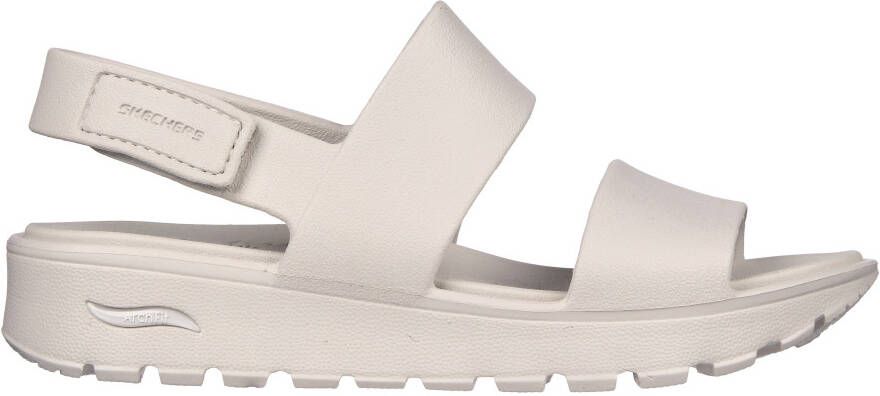 Skechers Sleehaksandaaltjes ARCH FIT FOOTSTEPS-DAY DREAM zomerschoen sandaal sleehak met praktische klittenbandsluiting