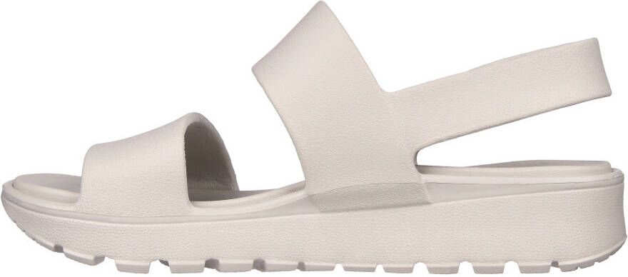 Skechers Sleehaksandaaltjes ARCH FIT FOOTSTEPS-DAY DREAM zomerschoen sandaal sleehak met praktische klittenbandsluiting