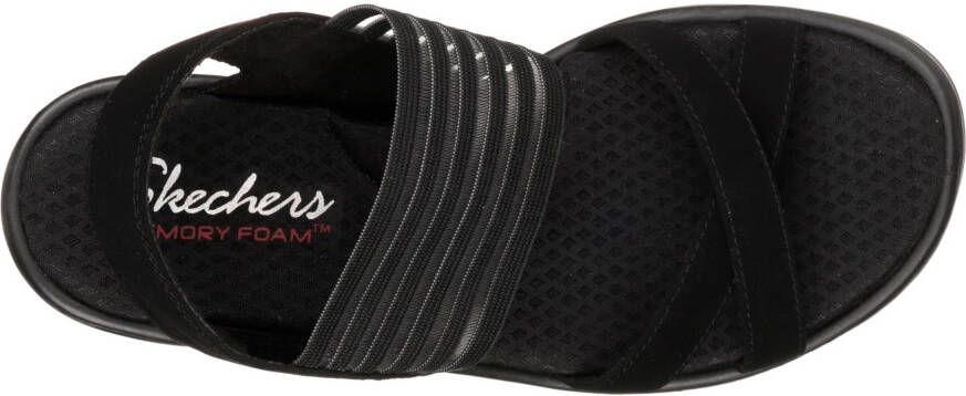Skechers Sleehaksandaaltjes RUMBLERS-SOLAR BURST zomerschoen sandaal wig hak met memory foam