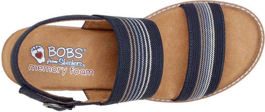 Skechers Sleehaksandaaltjes DESERT KISS HI-TEA TIME zomerschoen sandaal wig hak met memory foam
