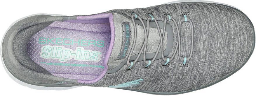 Skechers Instappers SUMMITS DAZZLING HAZE Slip-ins sneaker vrijetijdsschoen met subtiele contrastdetails - Foto 6