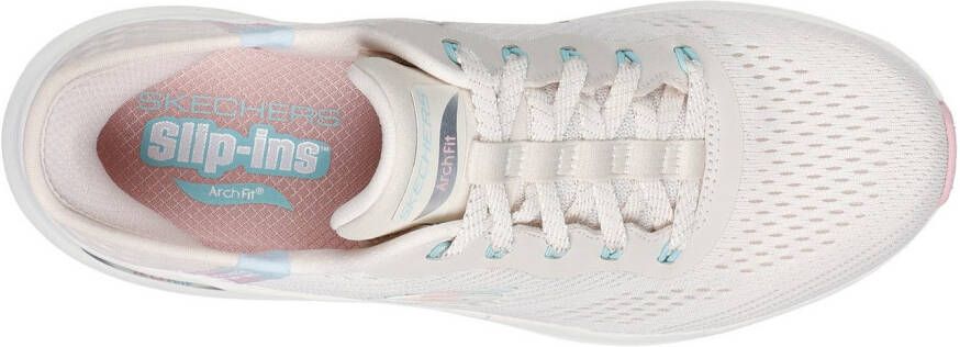 Skechers Slip-on sneakers ARCH FIT 2.0-EASY CHIC instapschoen vegan met elastische bungee veters
