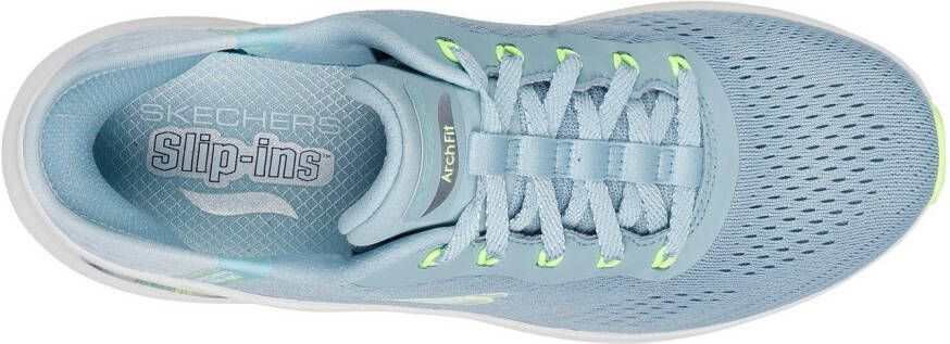 Skechers Slip-on sneakers ARCH FIT 2.0-EASY CHIC instapschoen vegan met elastische bungee veters