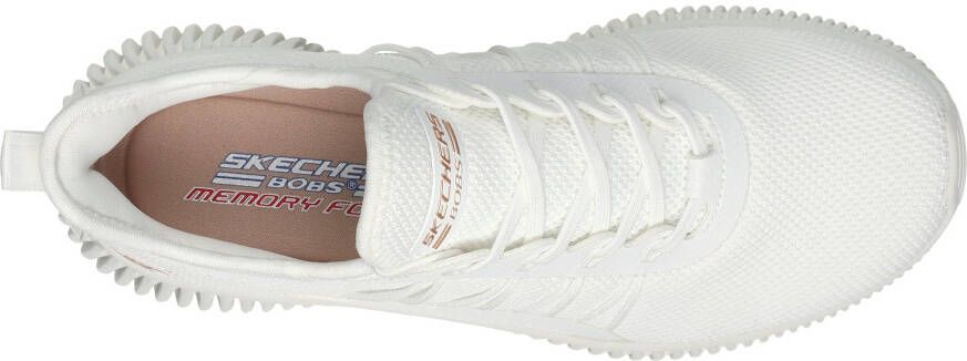 Skechers Slip-on sneakers BOBS GEO-NEW AESTHETICS Vrijetijdsschoen instapschoen in vegan uitvoering