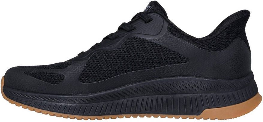 Skechers Slip-on sneakers BOBS SQUAD 4 Trainingsschoen sneaker veterschoen voor gemakkelijk in stappen