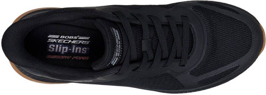 Skechers Slip-on sneakers BOBS SQUAD 4 Trainingsschoen sneaker veterschoen voor gemakkelijk in stappen