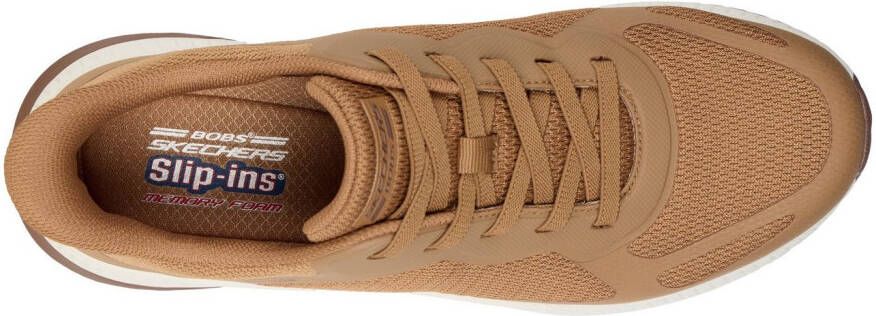 Skechers Slip-on sneakers BOBS SQUAD 4 Trainingsschoen sneaker veterschoen voor gemakkelijk in stappen