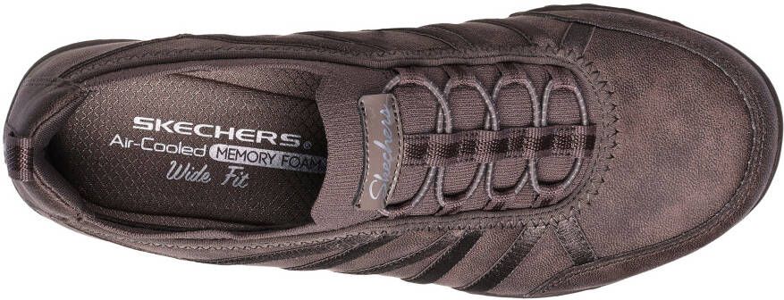 Skechers Slip-on sneakers BREATHE-EASY REMEMBER ME in sneldrogende bio dri-uitvoering