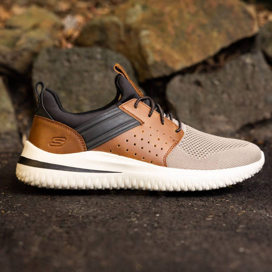 Skechers Slip-on sneakers DELSON 3.0-CICADA slipper vrijetijdsschoen met elastiek om in te stappen