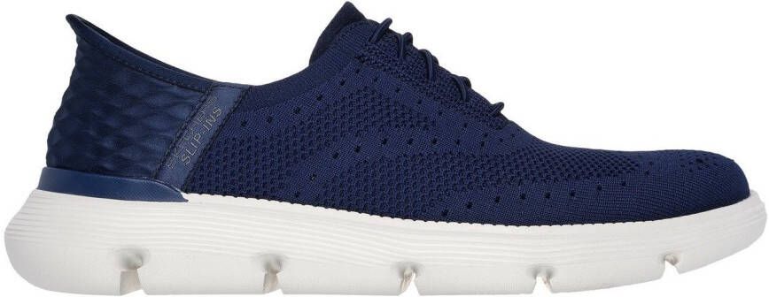 Skechers Slip-on sneakers GARZA-PALMA budapester instapschoen zakelijke schoen in veganistische uitvoering