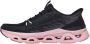 Skechers -art 150513 BKMV-dames-sneaker-slipin-zwart-roze - Thumbnail 4