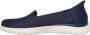 Skechers On-The-Go Flex Clover Dames Instappers Donkerblauw Wit - Thumbnail 6