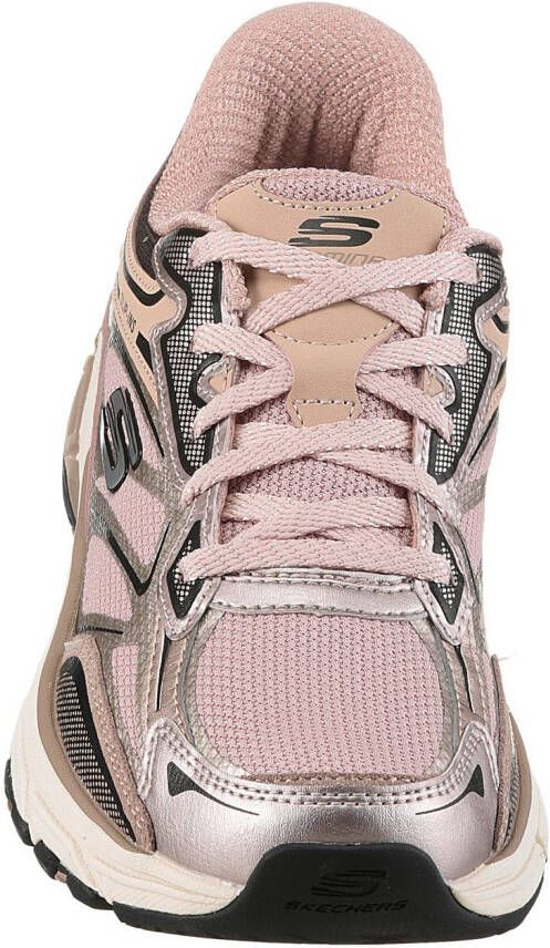 Skechers Slip-on sneakers STAMINA SPORT Retro sneaker veterschoen met metallic accenten