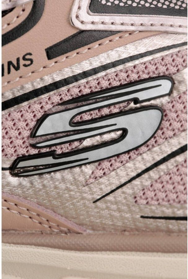 Skechers Slip-on sneakers STAMINA SPORT Retro sneaker veterschoen met metallic accenten