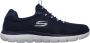 Skechers Sport Heren SUMMITS Sneakers Heren Schoenen Blauw - Thumbnail 5