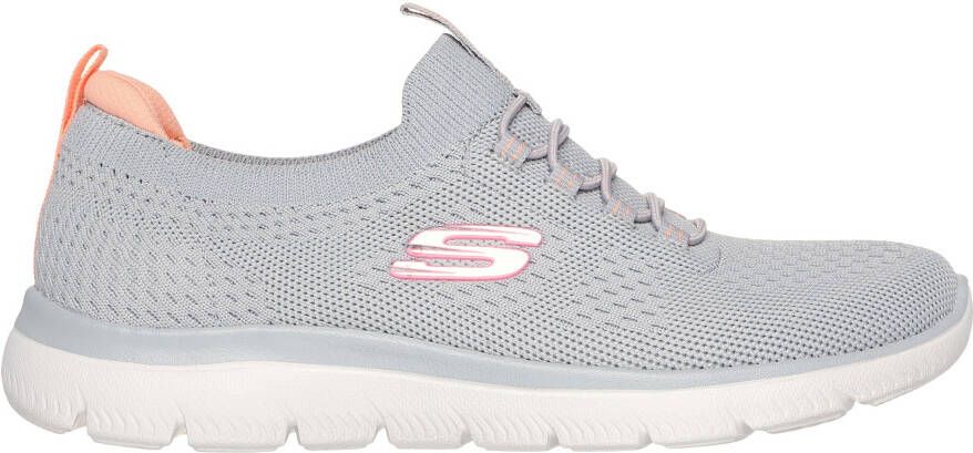 Skechers Slip-on sneakers Summits vrijetijdsschoen lage schoen slipper met flexibele tractionloopzool