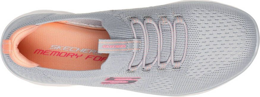Skechers Slip-on sneakers Summits vrijetijdsschoen lage schoen slipper met flexibele tractionloopzool
