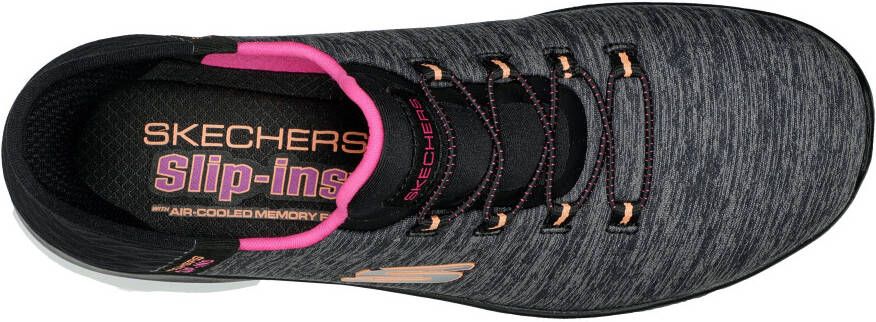 Skechers Instappers SUMMITS DAZZLING HAZE Slip-ins sneaker vrijetijdsschoen met subtiele contrastdetails