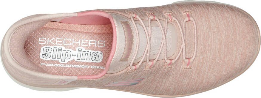 Skechers Instappers SUMMITS DAZZLING HAZE Slip-ins sneaker vrijetijdsschoen met subtiele contrastdetails