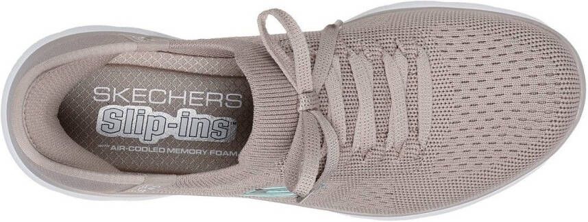 Skechers Slip-on sneakers SUMMITS-NEW DAILY slippers vrijetijdsschoen in vegan uitvoering