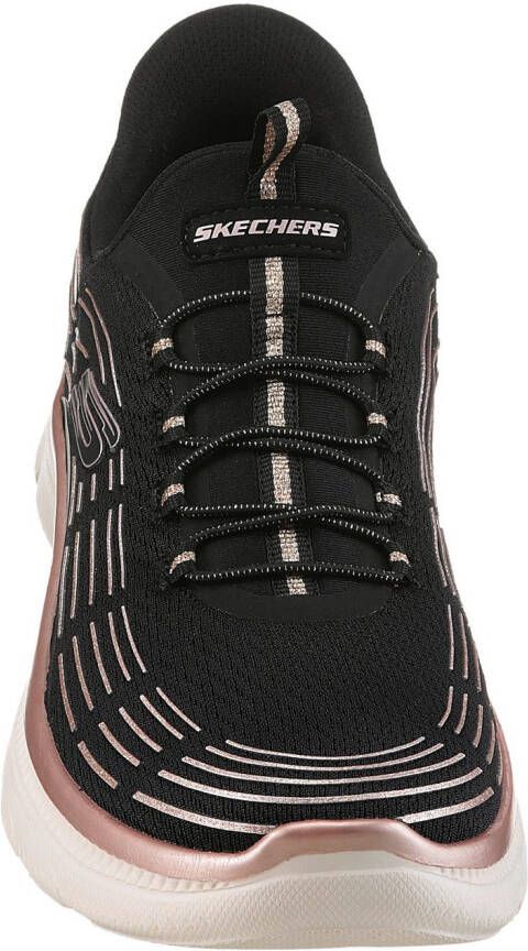 Skechers Slip-on sneakers SUMMITS PLUS-SOFT LUSTER Vrijetijdsschoen instapschoen in vegan uitvoering