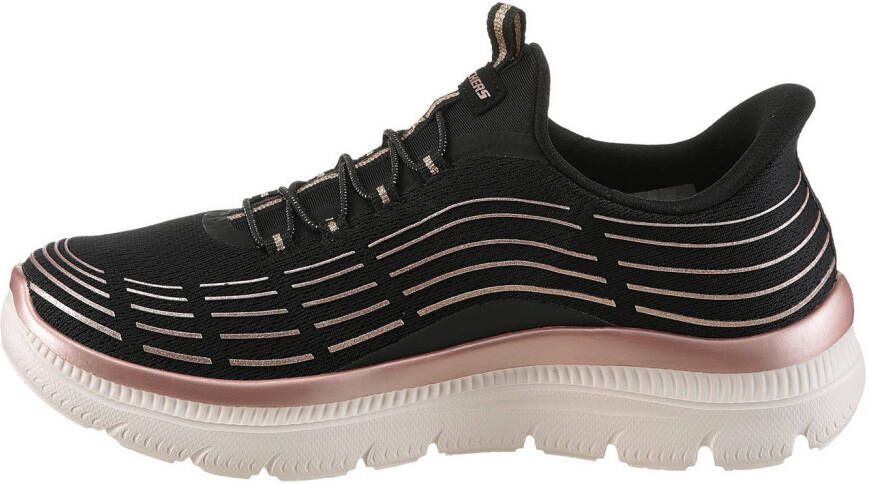 Skechers Slip-on sneakers SUMMITS PLUS-SOFT LUSTER Vrijetijdsschoen instapschoen in vegan uitvoering