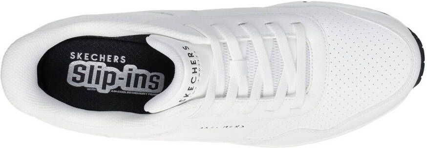 Skechers Slip-on sneakers UNO-BANKSIA LUXE Sleehak sneaker met luchtkussen