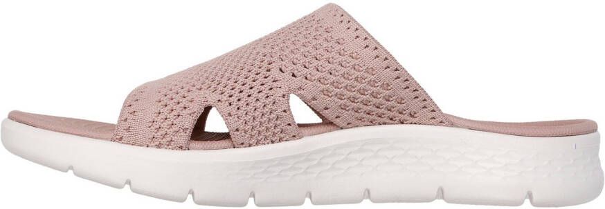 Skechers Slippers GO WALK FLEX SANDAL-ELATION sleehak zomerschoen slippers met goga mat voetbed