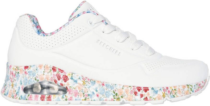 Skechers Sneakers UNO-MAJESTIC GARDEN wig sneaker plateausneaker met bedrukte zool