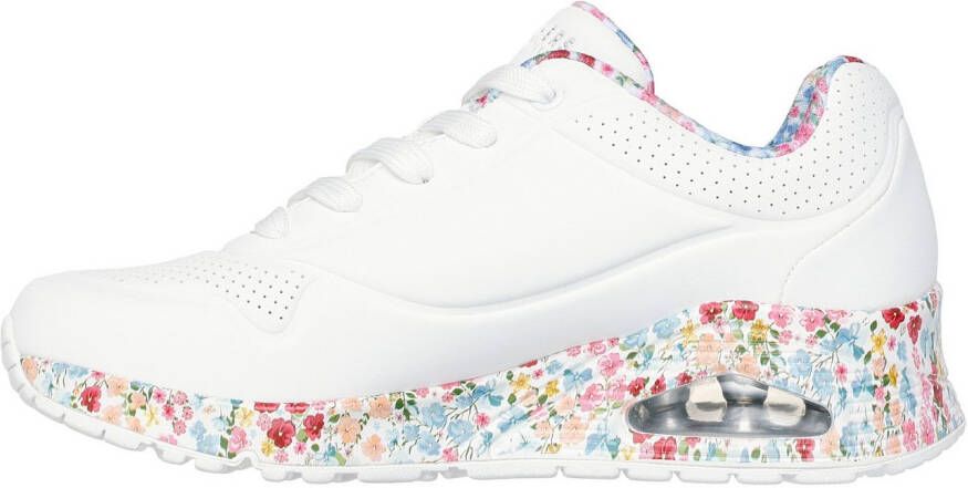 Skechers Sneakers UNO-MAJESTIC GARDEN wig sneaker plateausneaker met bedrukte zool