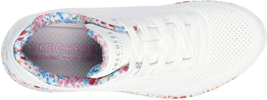 Skechers Sneakers UNO-MAJESTIC GARDEN wig sneaker plateausneaker met bedrukte zool
