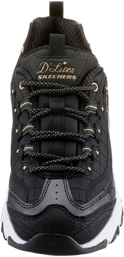 Skechers Sneakers D'LITES met mooie metallic-details vrijetijdsschoen lage schoen veterschoen