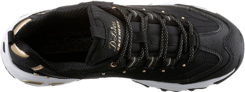 Skechers Sneakers D'LITES met mooie metallic-details vrijetijdsschoen lage schoen veterschoen
