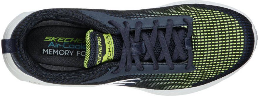 Skechers Sneakers DYNA-AIR-BLYCE met kleurverloop vrijetijdsschoen lage schoen veterschoen