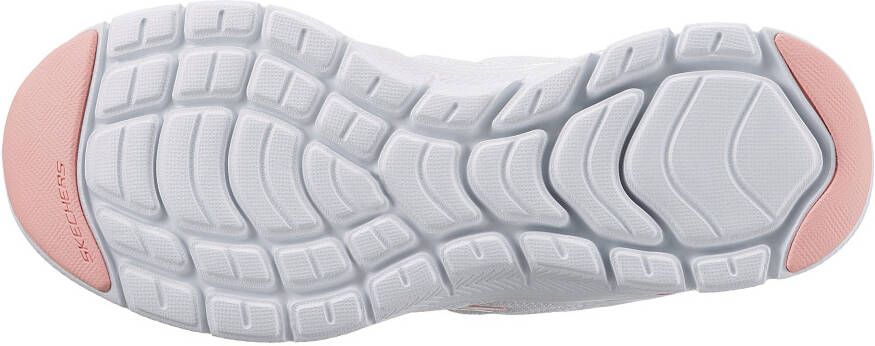 Skechers Sneakers FLEX APPEAL 4.0 LET IT BLOSSOM met bloeiprint op de hiel vrijetijdsschoen lage schoen veterschoen