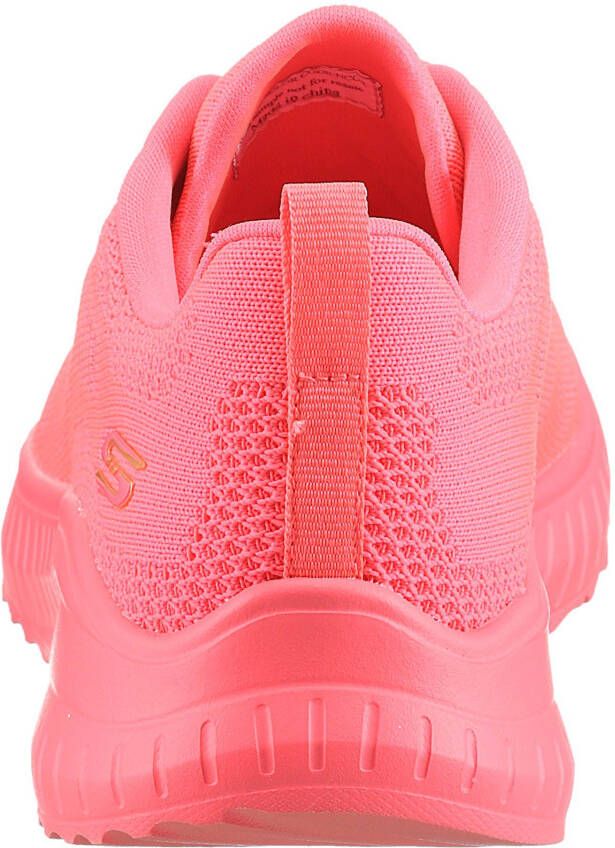 Skechers Sneakers BOBS SQUAD CHAOS-COOL RYTHMS brei sneakers veterschoen in vegan uitvoering