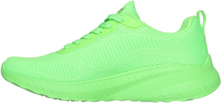 Skechers Sneakers BOBS SQUAD CHAOS-COOL RYTHMS brei sneakers veterschoen in vegan uitvoering