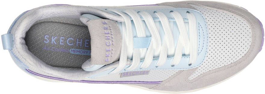 Skechers Sneakers UNO-TWO MUCH FUN met air-cooled memory foam vrijetijdsschoen lage schoen veterschoen