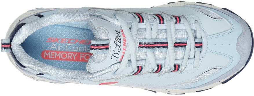Skechers Sneakers D'LITES-BOLD VIEWS vrijetijdsschoen lage schoen veterschoen met air-cooled memory foam