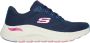 Skechers Arch Fit 2.0 Big League Dames Sneakers Donkerblauw Multicolour - Thumbnail 6