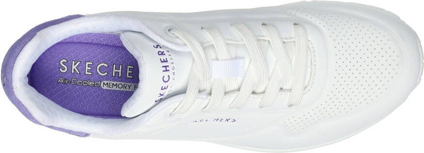 Skechers Sneakers UNO POP BACK Vrijetijdsschoen lage schoen veterschoen met comfortabele Skech-Air functie