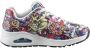 Skechers Uno Vexx Color Doodle Sneakers rood Dames - Thumbnail 30
